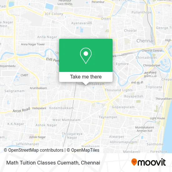 Math Tuition Classes Cuemath map