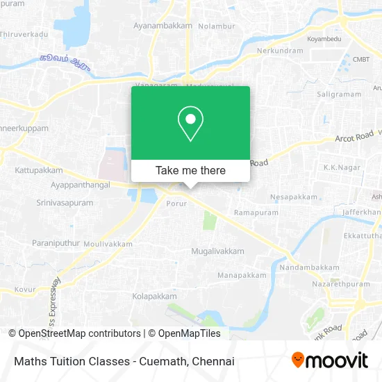 Maths Tuition Classes - Cuemath map