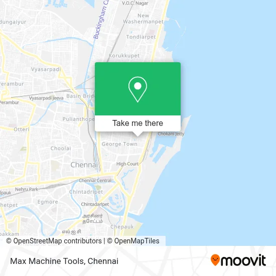 Max Machine Tools map