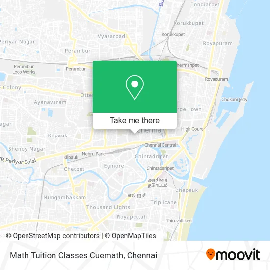 Math Tuition Classes Cuemath map