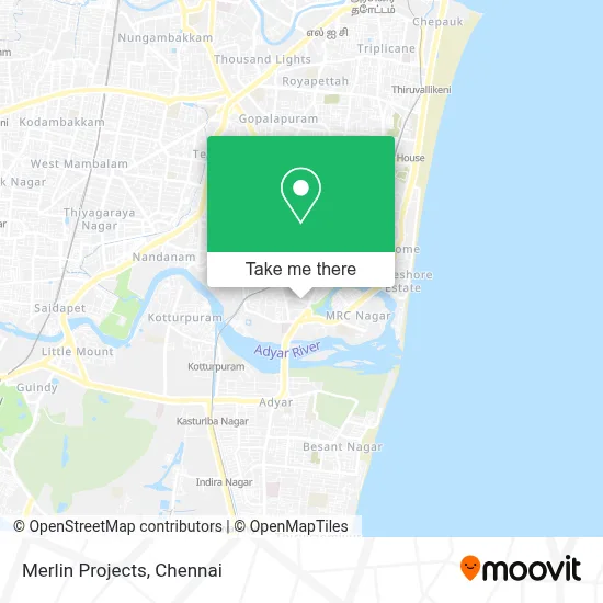 Merlin Projects map