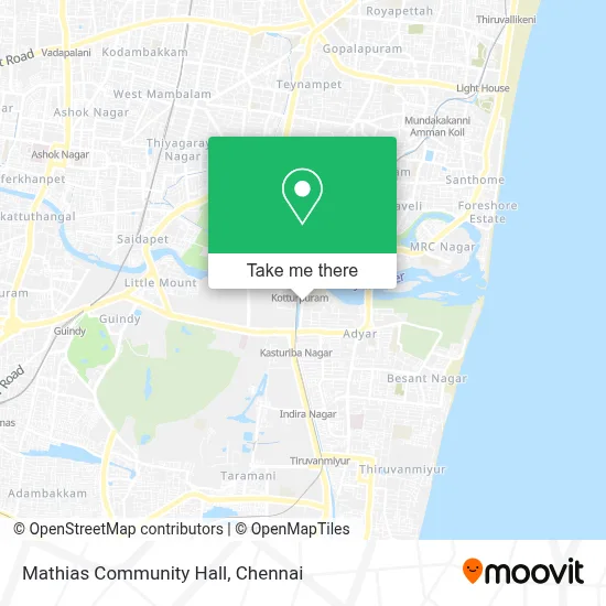 Mathias Community Hall map