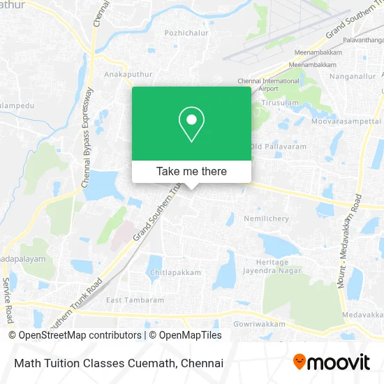 Math Tuition Classes Cuemath map