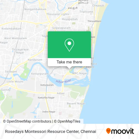 Rosedays Montessori Resource Center map
