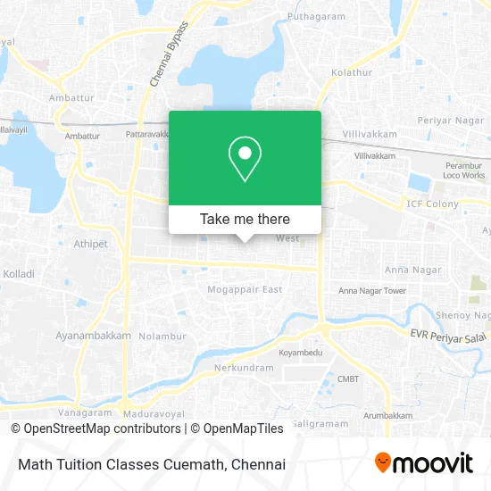 Math Tuition Classes Cuemath map