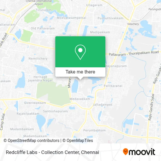 Redcliffe Labs - Collection Center map
