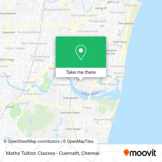 Maths Tuition Classes - Cuemath map