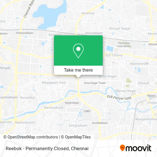Reebok - Permanently Closed map