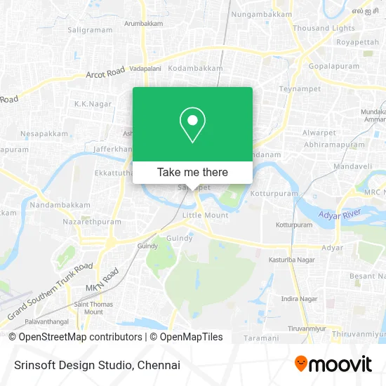 Srinsoft Design Studio map