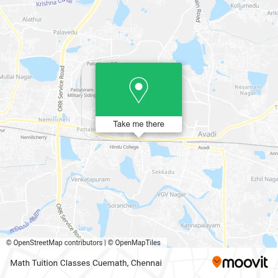 Math Tuition Classes Cuemath map