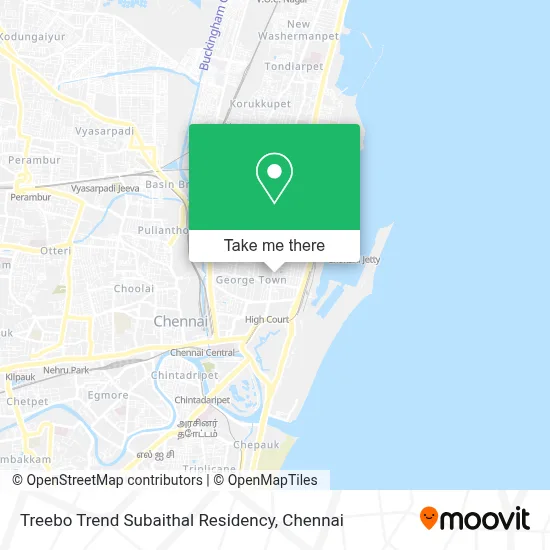 Treebo Trend Subaithal Residency map
