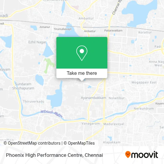 Phoenix High Performance Centre map