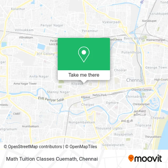 Math Tuition Classes Cuemath map