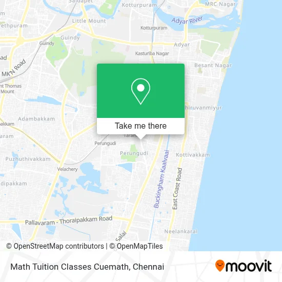 Math Tuition Classes Cuemath map