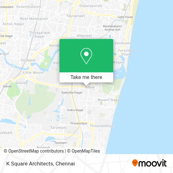 K Square Architects map