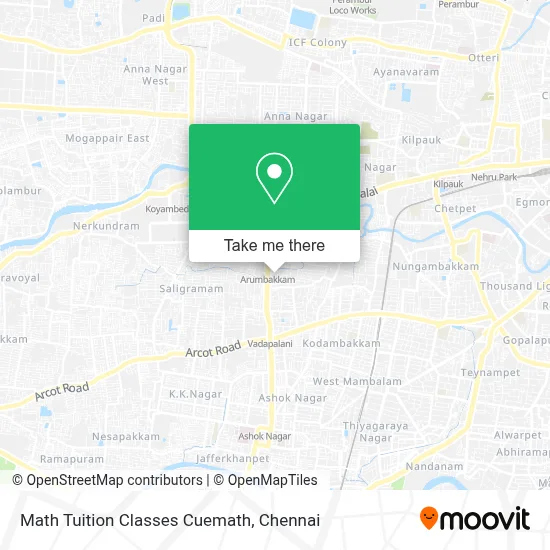 Math Tuition Classes Cuemath map