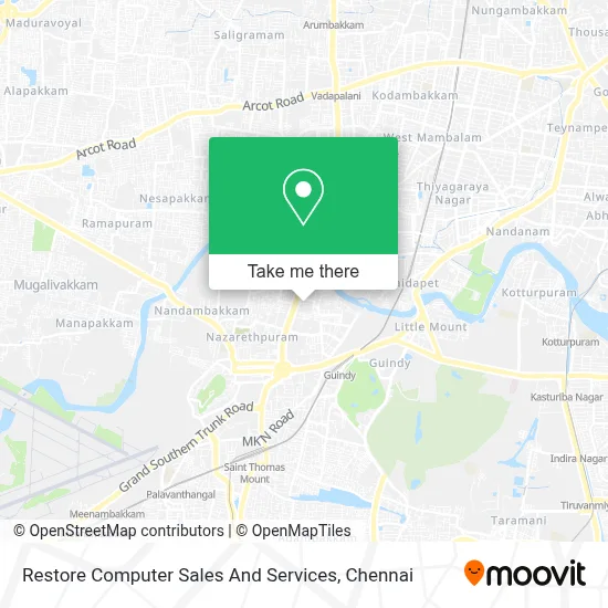 Restore Computer Sales And Services map