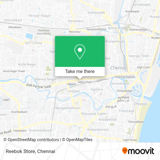 Reebok Store map