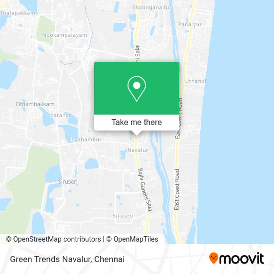 Green Trends Navalur map