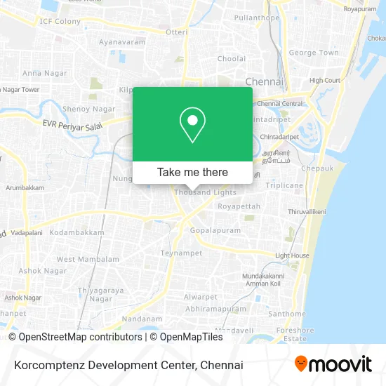 Korcomptenz Development Center map