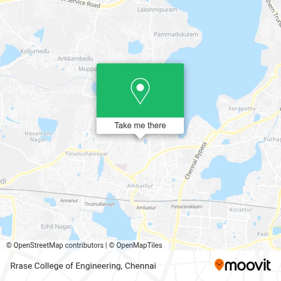 Rrase College Of Engineering map