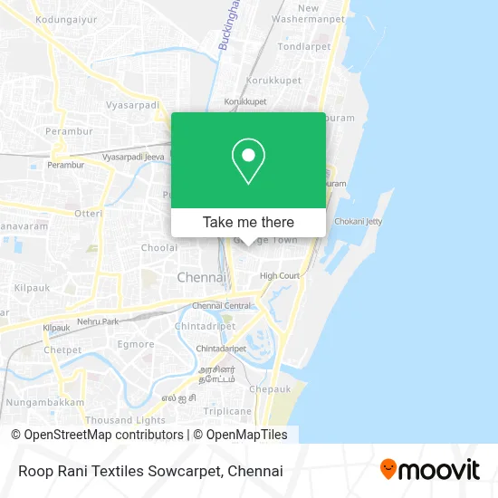 Roop Rani Textiles Sowcarpet map