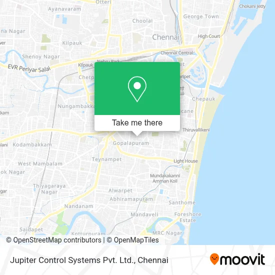 Jupiter Control Systems Pvt. Ltd. map