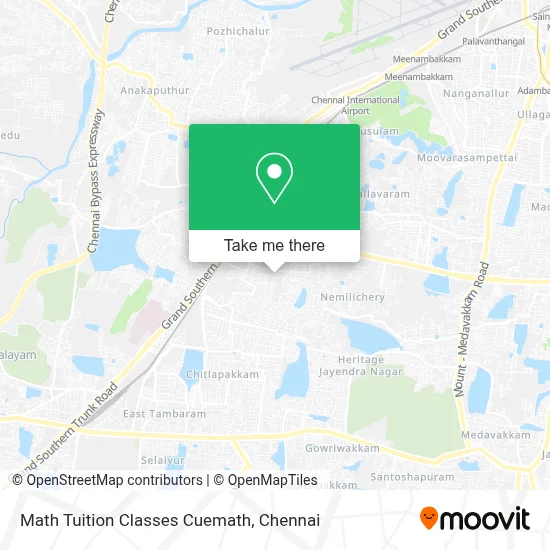 Math Tuition Classes Cuemath map