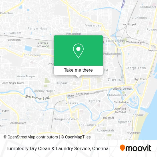 Tumbledry Dry Clean & Laundry Service map