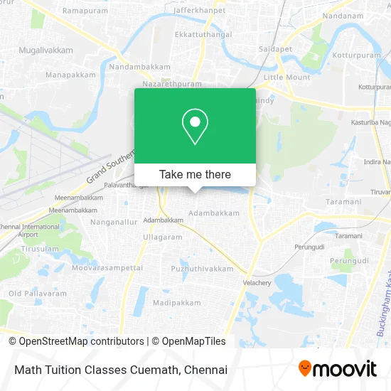 Math Tuition Classes Cuemath map