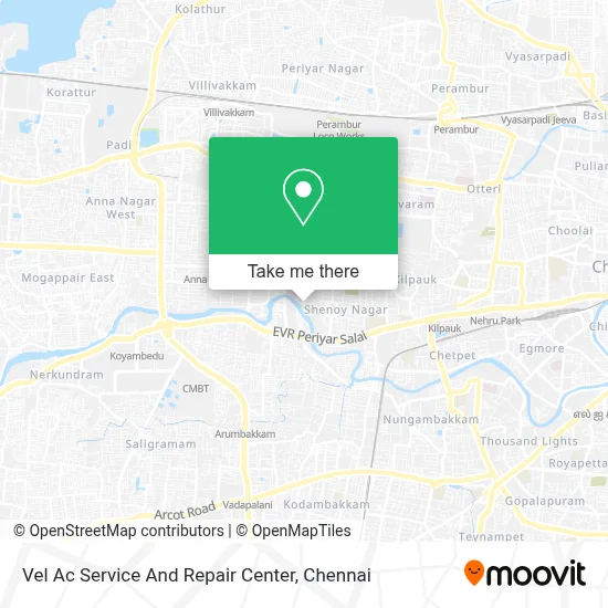 Vel Ac Service And Repair Center map