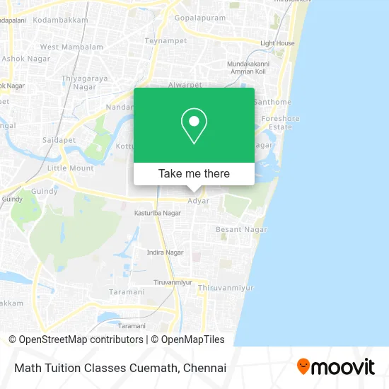 Math Tuition Classes Cuemath map