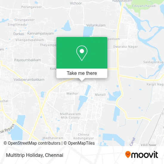 Multitrip Holiday map