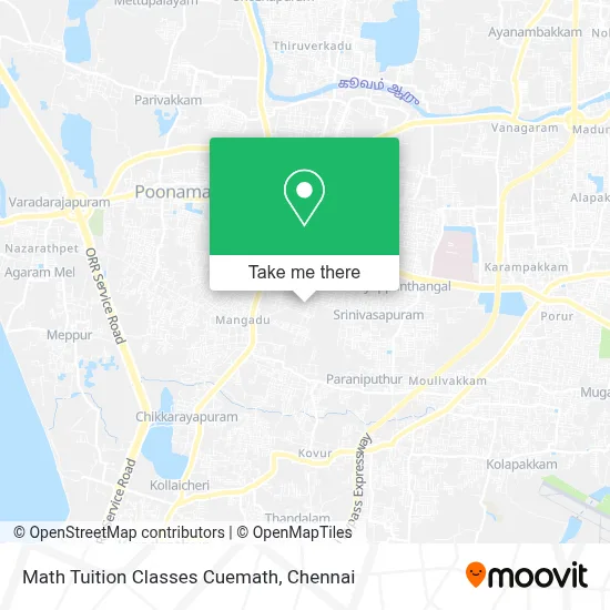 Math Tuition Classes Cuemath map