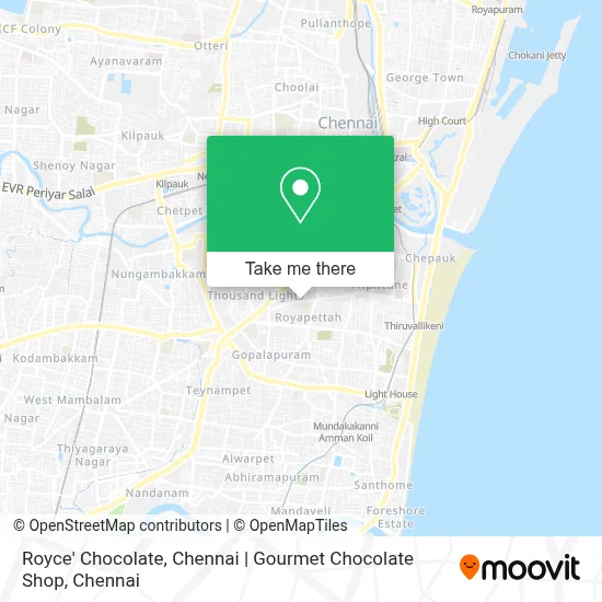 Royce' Chocolate, Chennai | Gourmet Chocolate Shop map