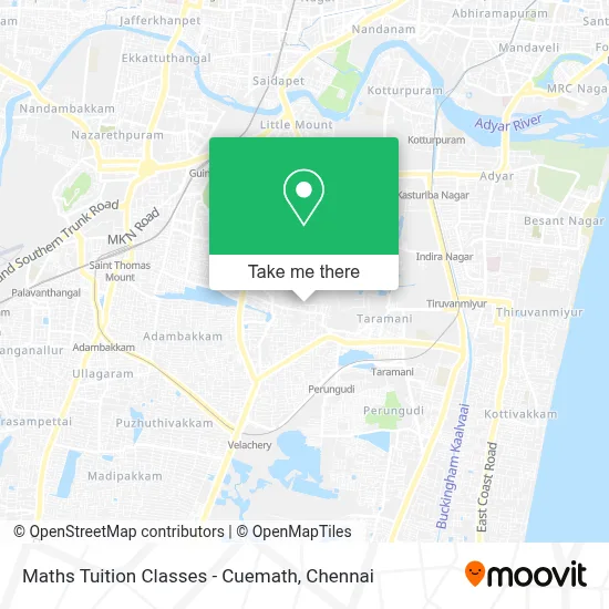 Maths Tuition Classes - Cuemath map