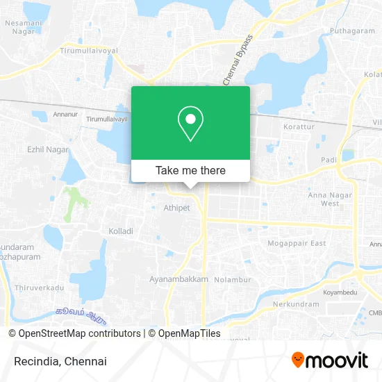 Recindia map
