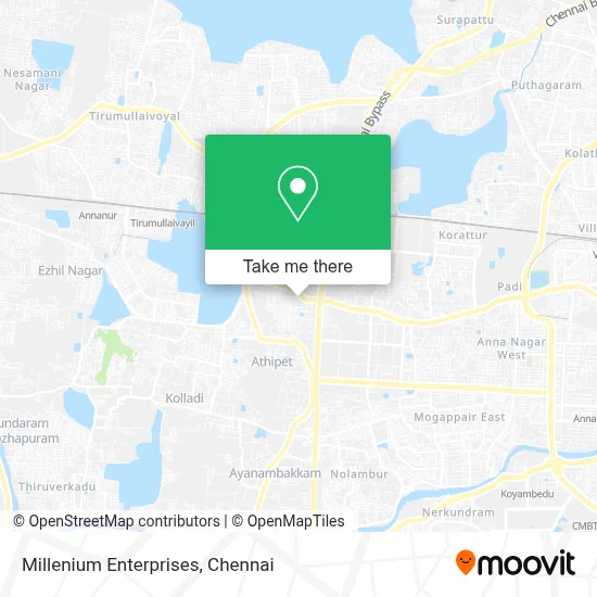Millenium Enterprises map