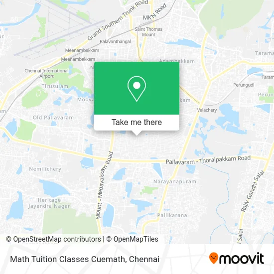 Math Tuition Classes Cuemath map