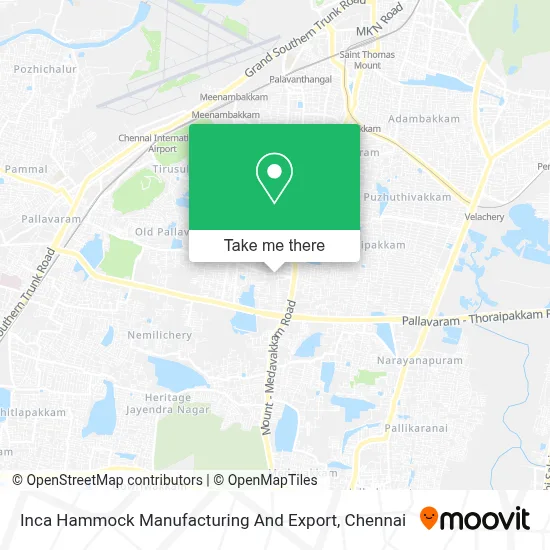 Inca Hammock Manufacturing And Export map