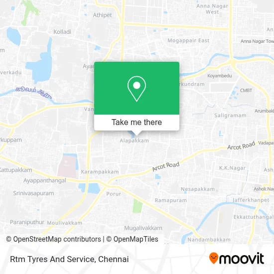 Rtm Tyres And Service map