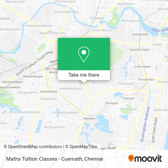 Maths Tuition Classes - Cuemath map