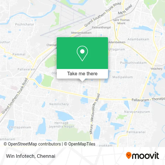 Win Infotech map