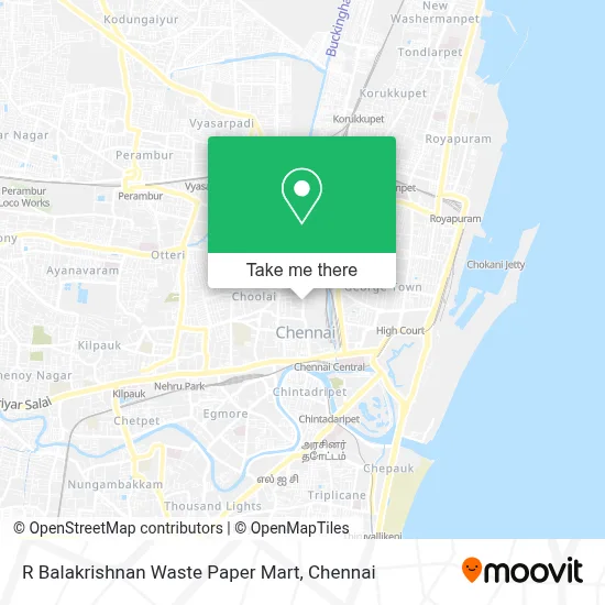 R Balakrishnan Waste Paper Mart map
