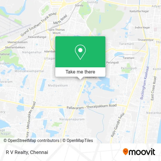R V Realty map