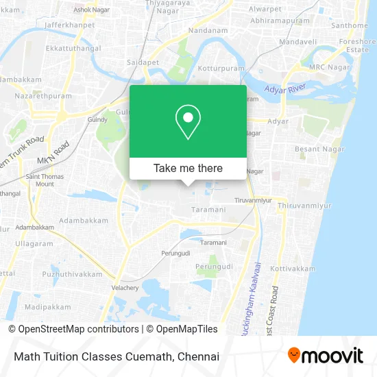 Math Tuition Classes Cuemath map
