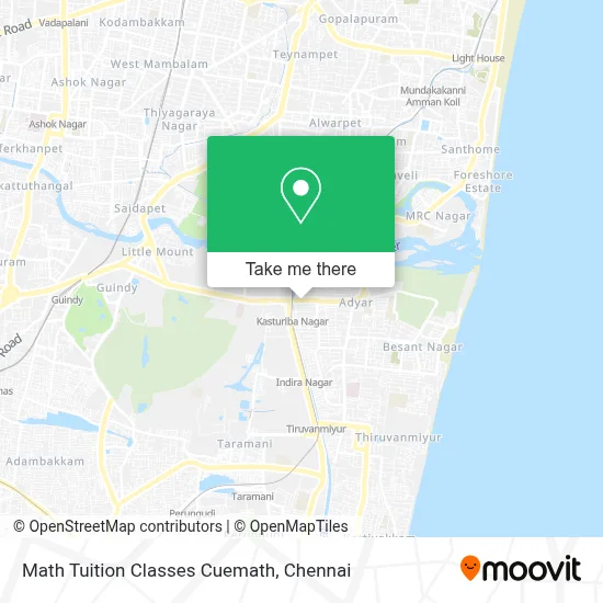Math Tuition Classes Cuemath map