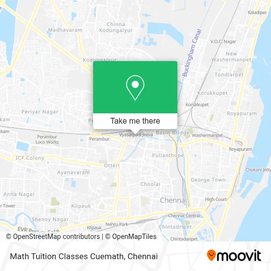 Math Tuition Classes Cuemath map
