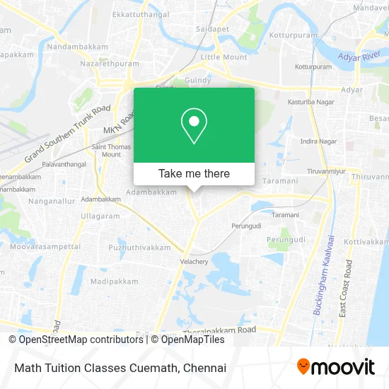 Math Tuition Classes Cuemath map