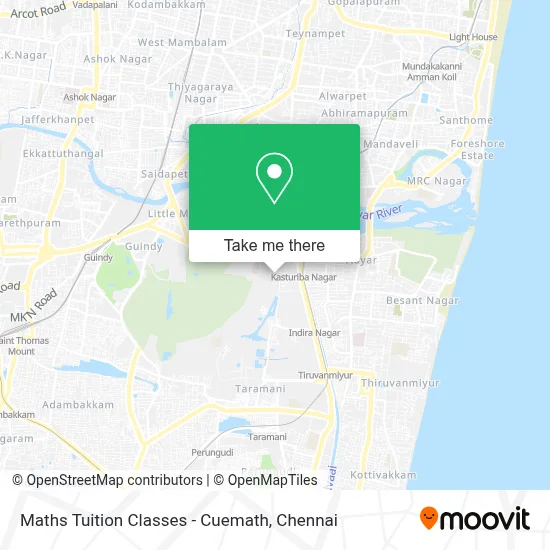 Maths Tuition Classes - Cuemath map